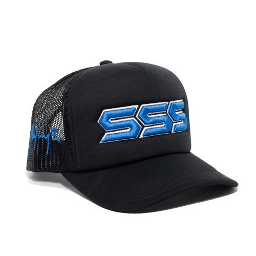 TRIPLES SIGNATURE TRUCKER HAT BLACK – TRIPLES LUXURY