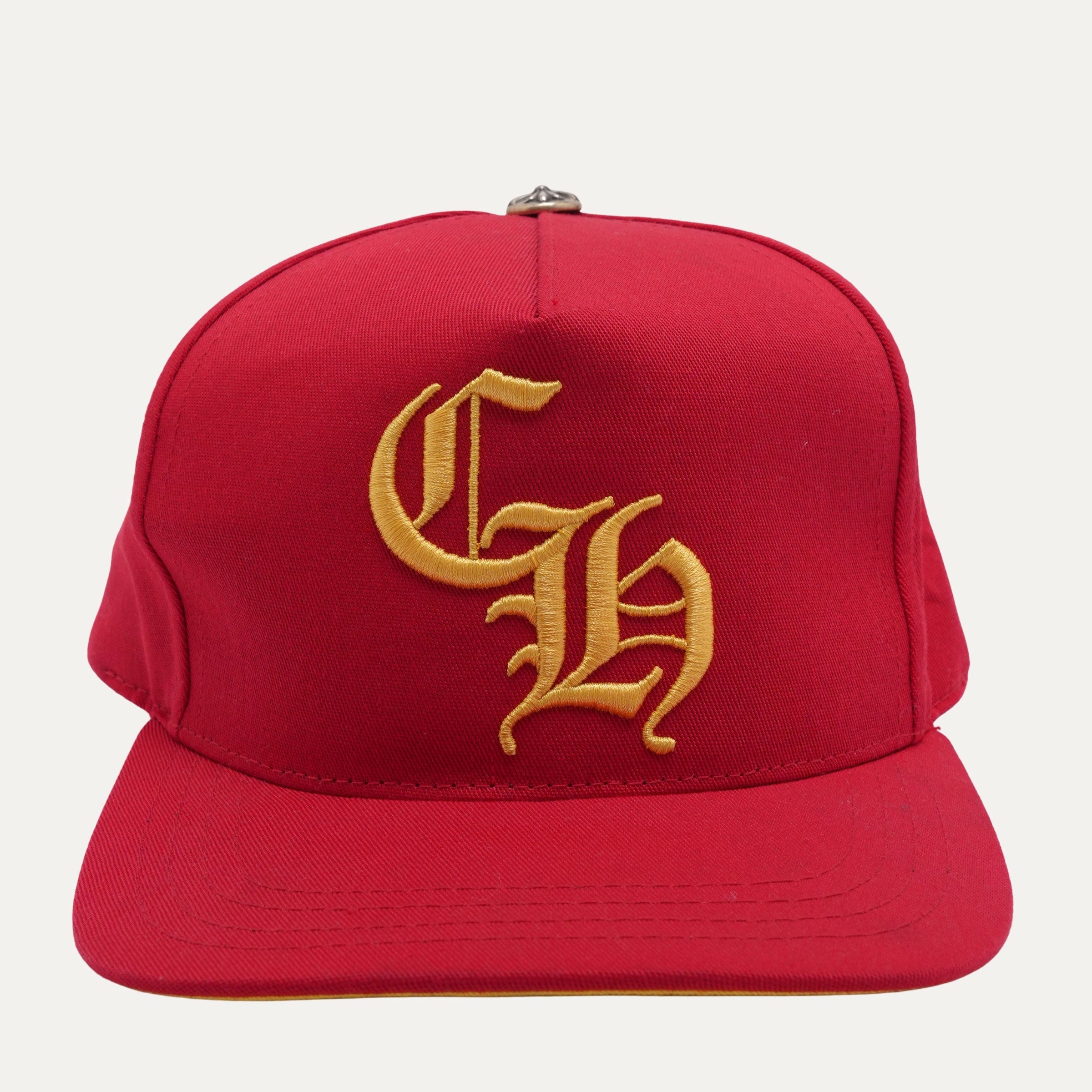 Chrome Hearts CH Silver Button Hat Red/Yellow