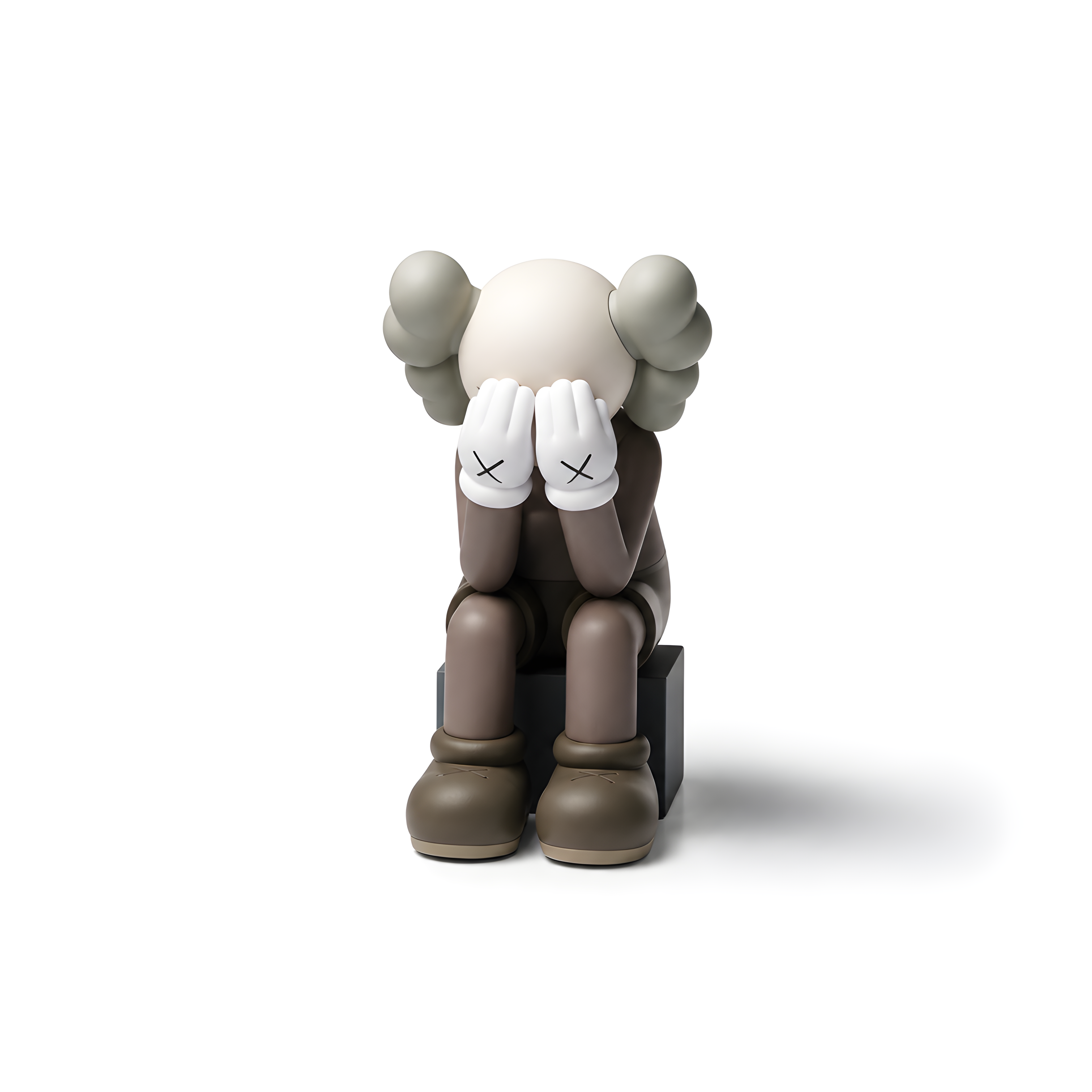 Kaws Passing Through Open Edition Vinyl Figure Brown