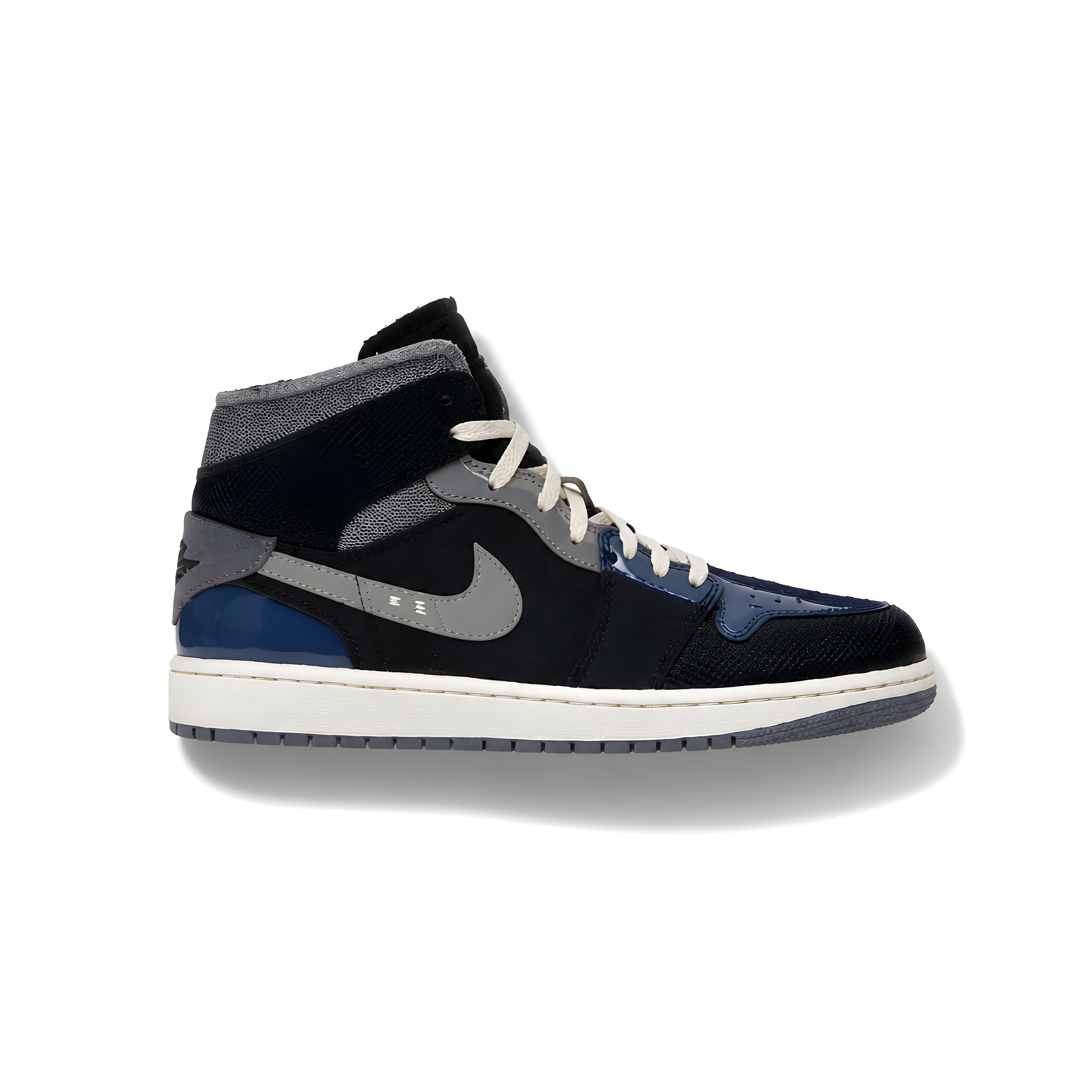 Jordan 1 Mid SE Craft Obsidian French Blue Ashen Slate White