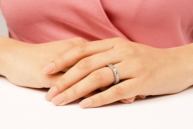 RING ETERNITY LAB DIAMOND EVERLASTING LOVE WHITE GOLD