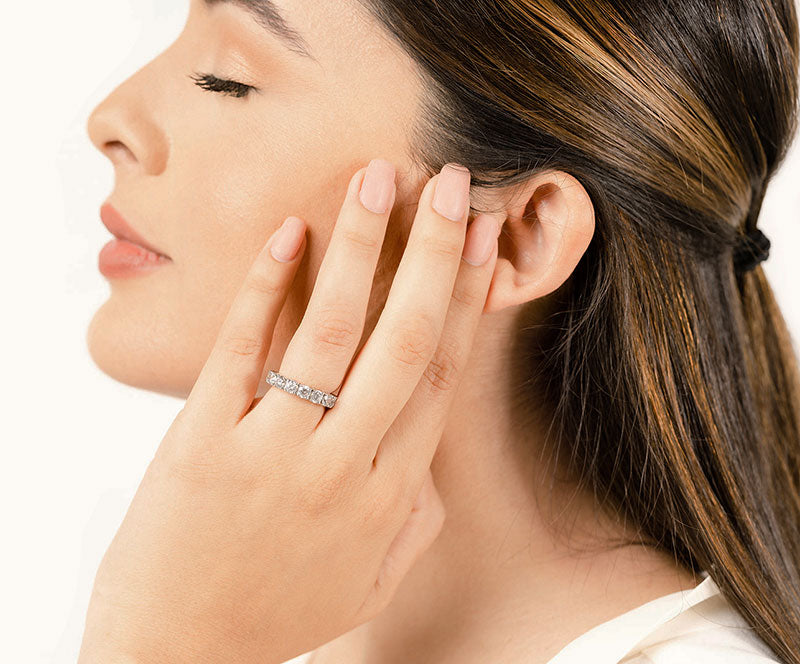 RING ETERNITY LAB DIAMOND EVERLASTING LOVE WHITE GOLD