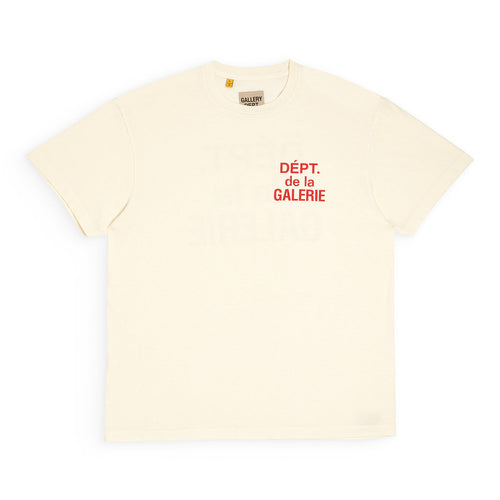 GALLERY DEPT. FRENCH TEE CREAM/ORANGE