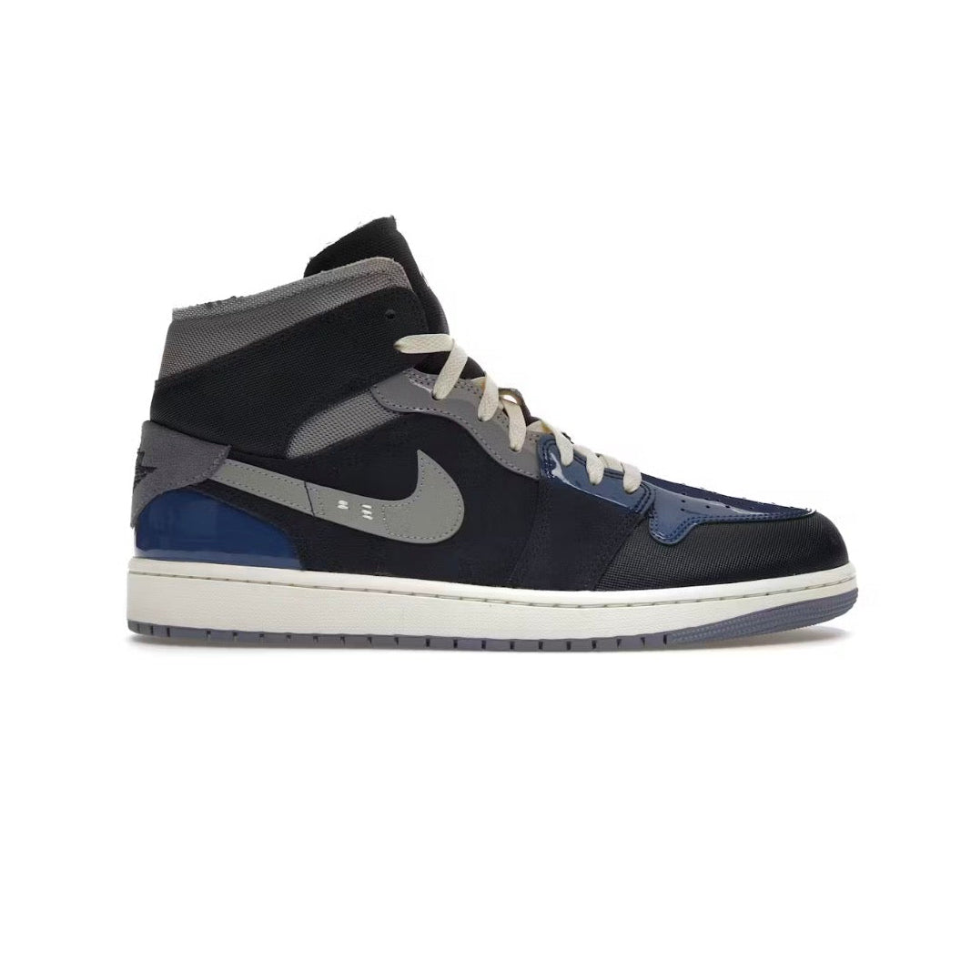 Jordan 1 Mid SE Craft Obsidian French Blue Ashen Slate White