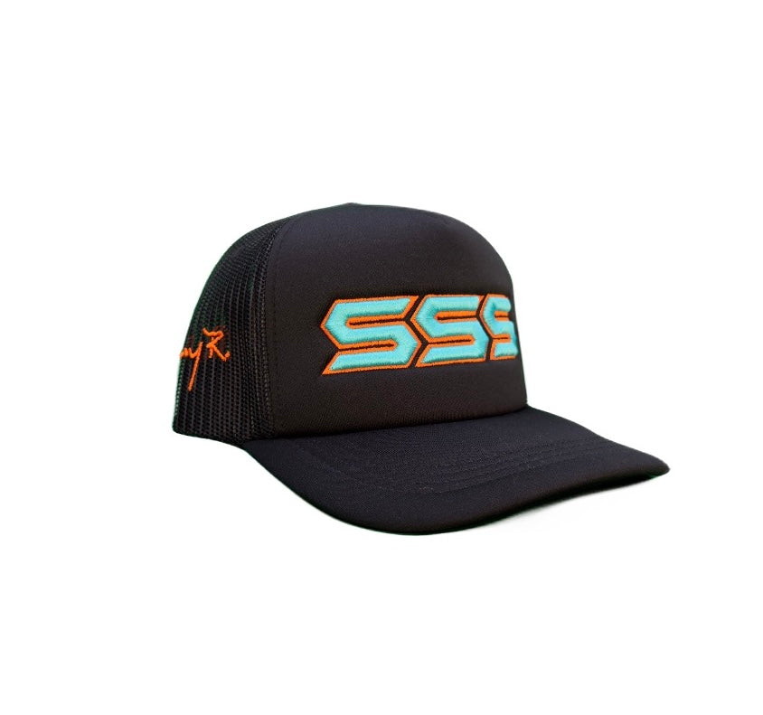 TRIPLES SIGNATURE TRUCKER HAT BLACK