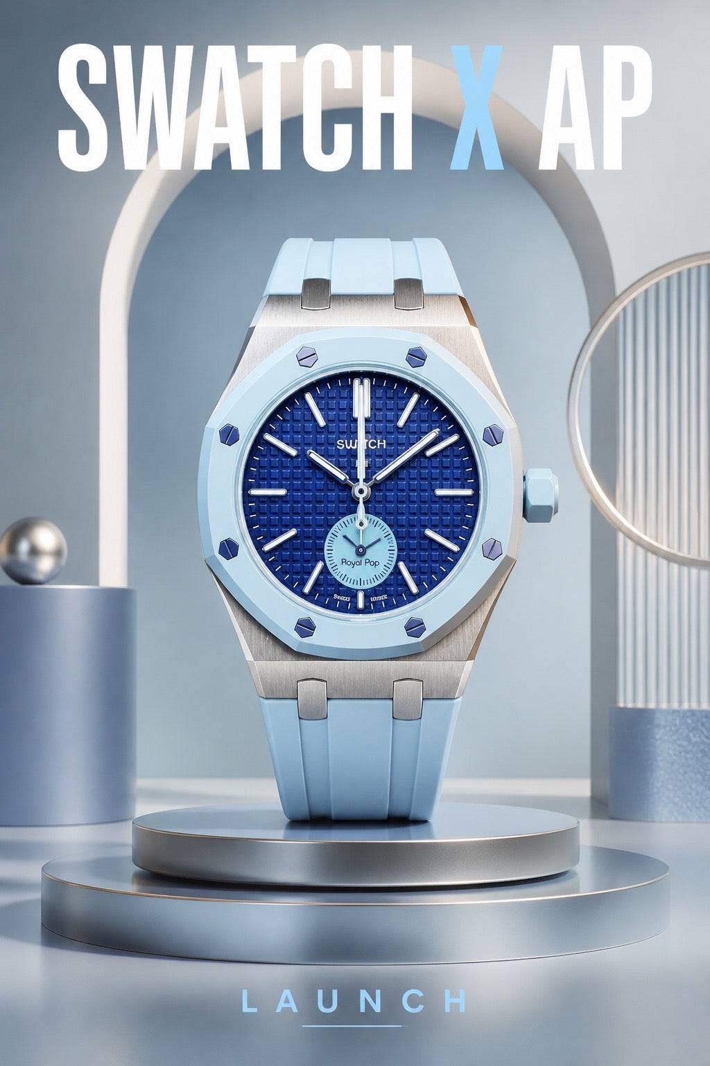 Swatch x Audemars Piguet AP Bioceramic Royal Pop Lan Ba SSX03L100N