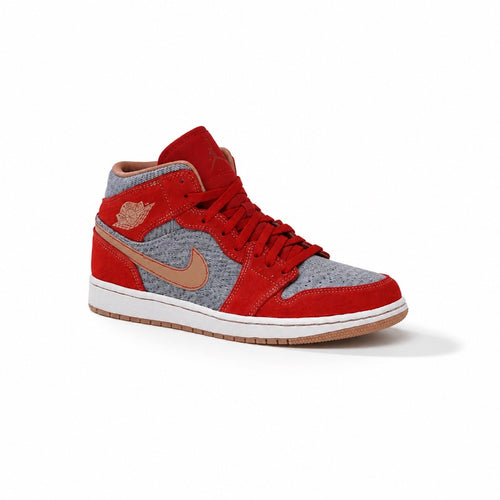JORDAN 1 MID DENIM RED