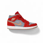 JORDAN 1 MID DENIM RED