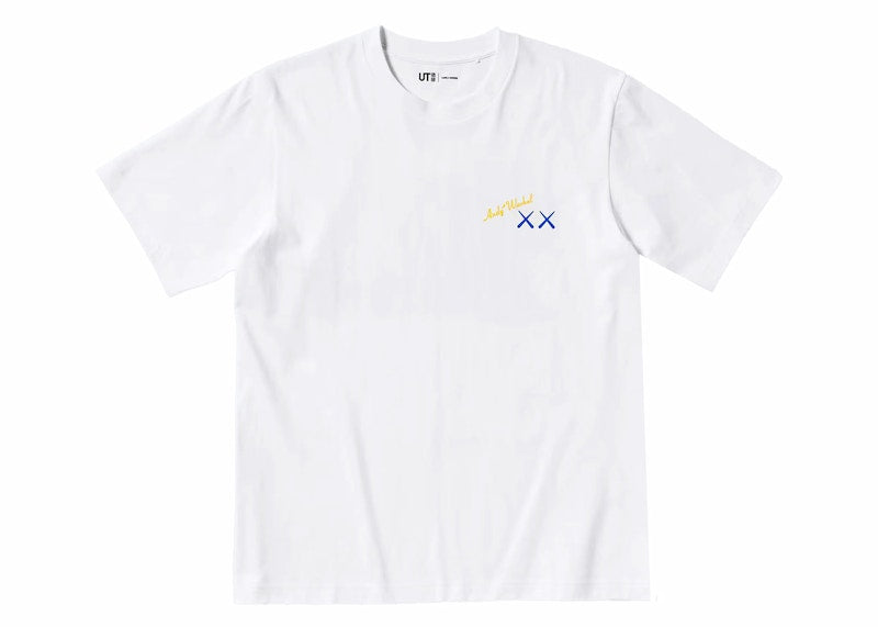 KAWS X UNIQLO WARHOL GRAPHIC TEE WHITE/BLUE