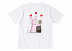 KAWS X UNIQLO WARHOL GRAPHIC TEE WHITE/PINK