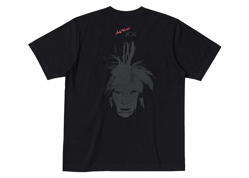 KAWS X UNIQLO WARHOL GRAPHIC TEE BLACK