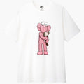 KAWS x Uniqlo Pink BFF Tee  White