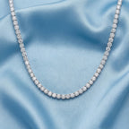 TENNIS CHAIN NECKLACES 20" LAB DIAMOND 3.5MM WHITE GOLD