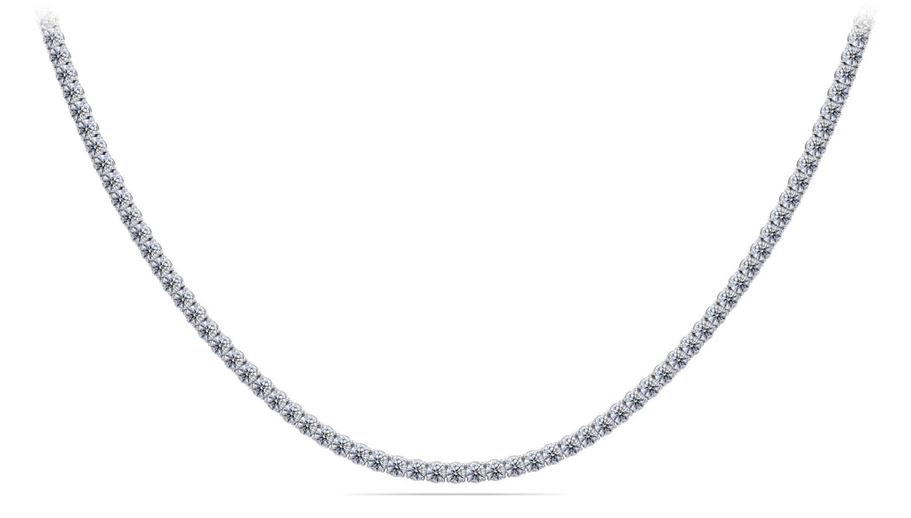 TENNIS CHAIN NECKLACES 20" LAB DIAMOND 3.5MM WHITE GOLD