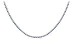 TENNIS CHAIN NECKLACES 20" LAB DIAMOND 3.5MM WHITE GOLD