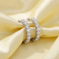 EARRINGS 3MM SMALL HOOD LAB DIAMOND