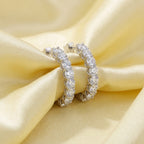 EARRINGS 3MM SMALL HOOD LAB DIAMOND