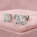 STUDS CLASSIC FOUR PRONG LAB DIAMOND 7.5MM