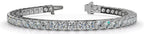 TENNIS BRACELET 2.5MM LAB DIAMOND 4 PRONG WHITE GOLD