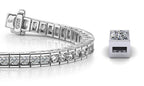 TENNIS BRACELET 4MM LAB DIAMOND BOX WHITE GOLD