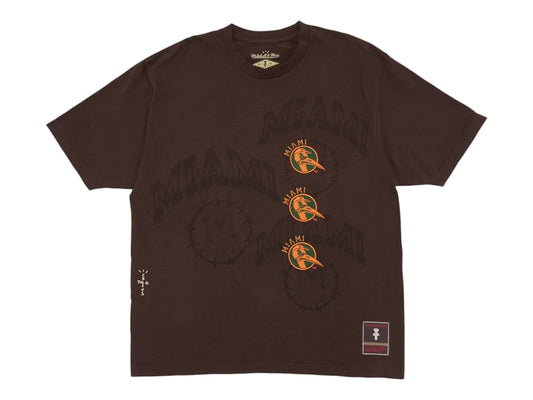 TRAVIS SCOTT X MITCHELLE & NESS MIAMI T-SHIRT