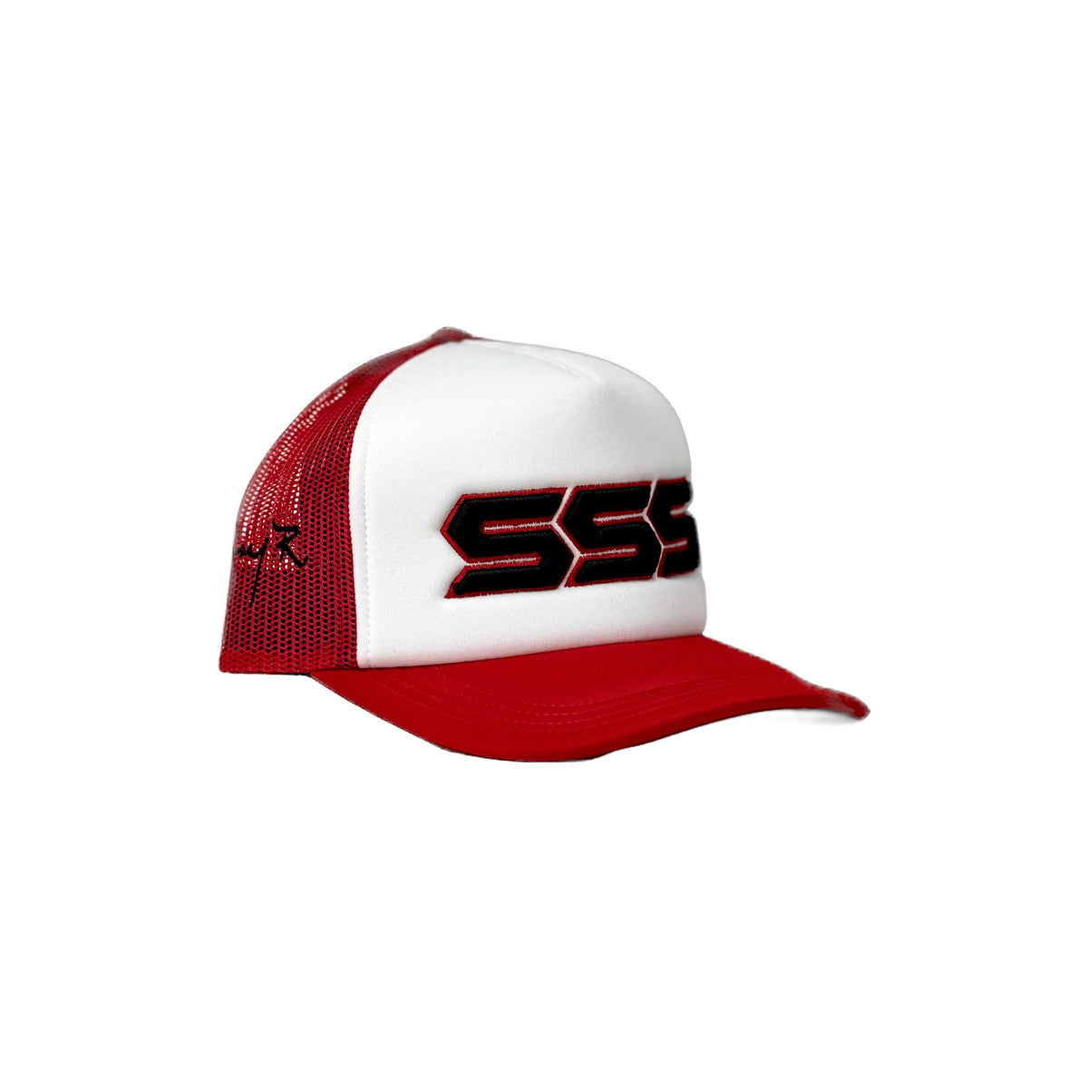 TRIPLES SIGNATURE TRUCKER HAT RED/WHITE – TRIPLES LUXURY