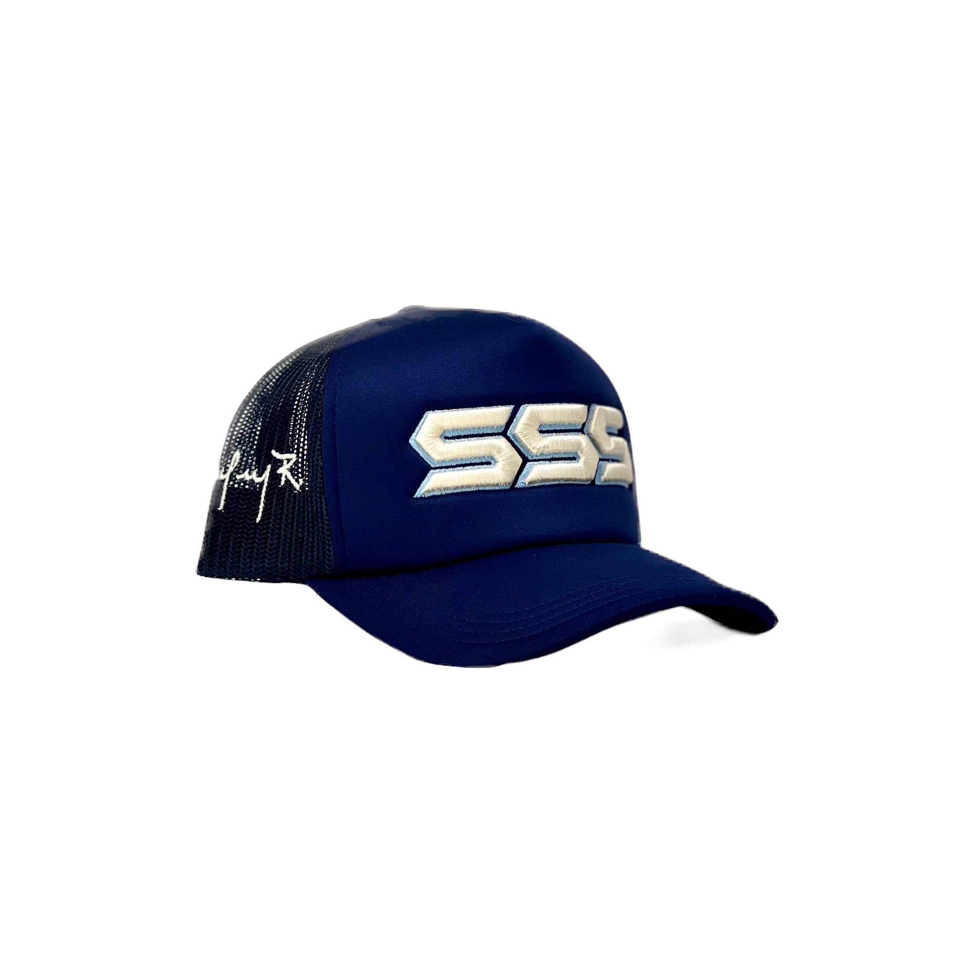 TRIPLES SIGNATURE TRUCKER HAT NAVY