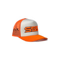 TRIPLES SIGNATURE TRUCKER  HAT ORANGE/WHITE
