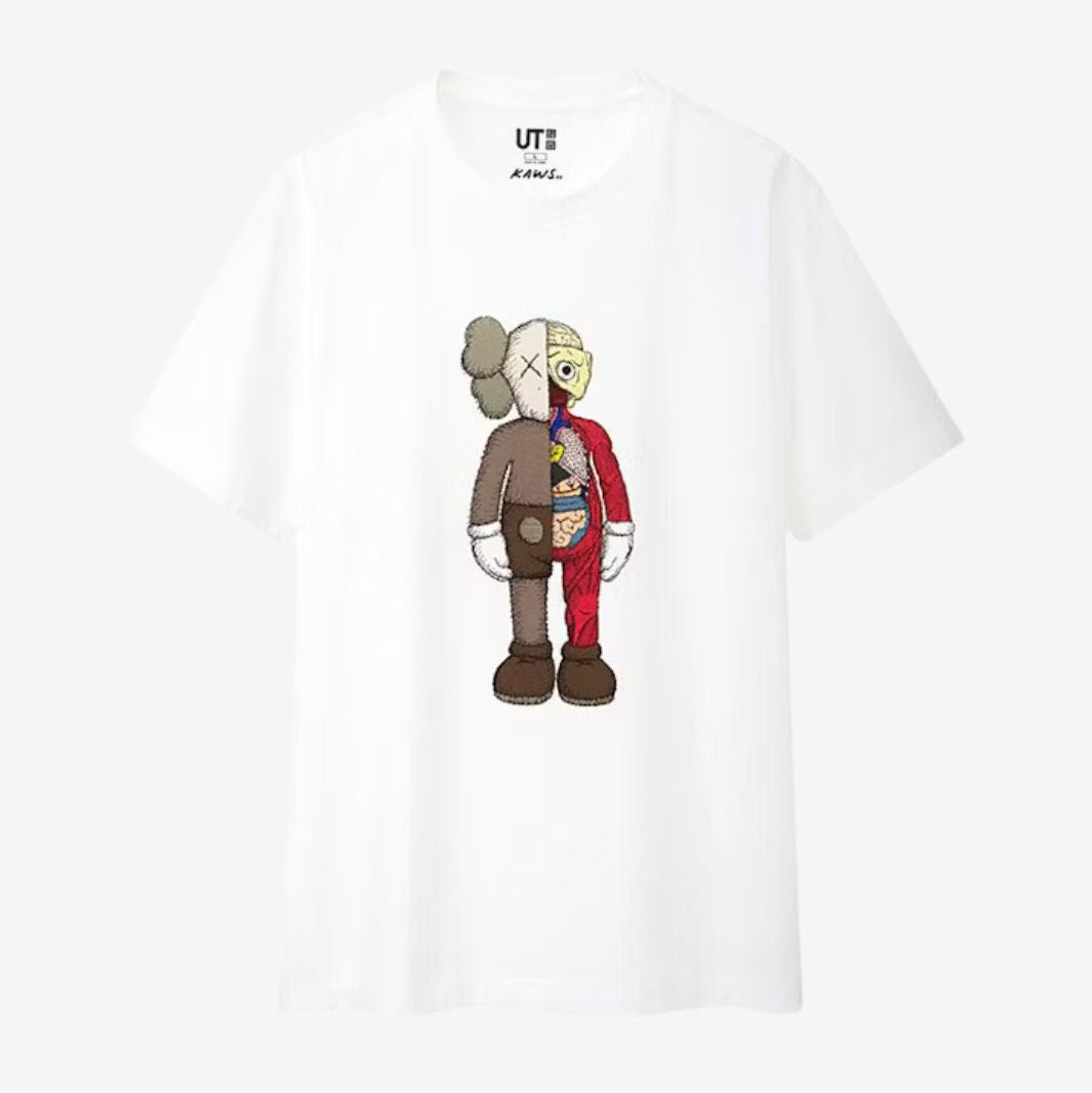 KAWS x Uniqlo Flayed Tee White