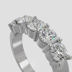 RING ANIVERSARY CLASSIC 3MM LAB DIAMOND WHITE GOLD